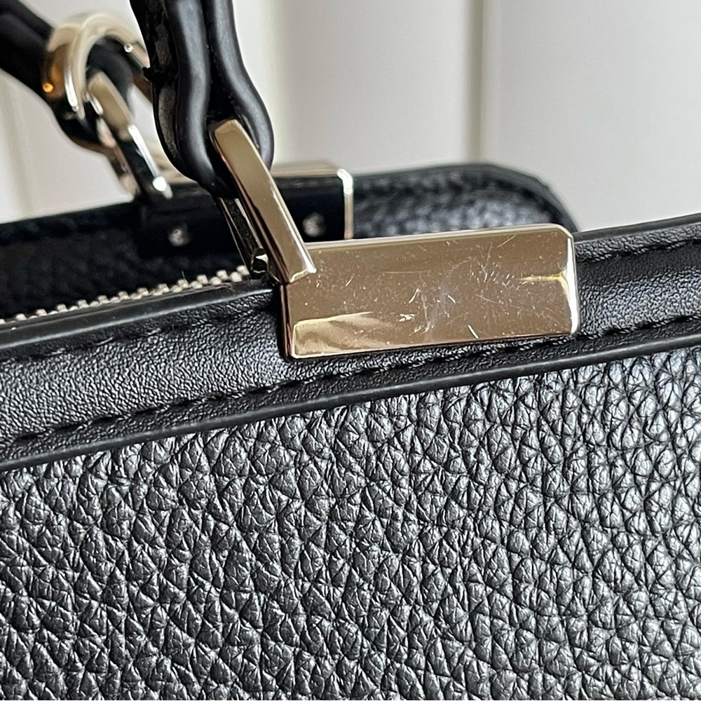Steve Madden Bmateo Top Handle Crossbody Bag Black Faux Leather - Picture 12 of 16